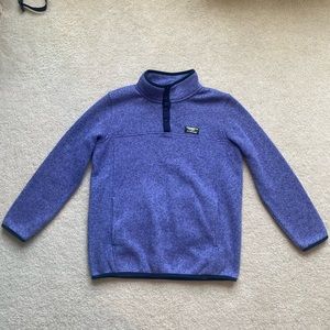 L.L. Bean Purple Knitwear Sweater Fleece Pullover